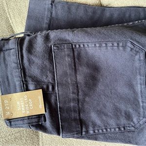 Madewell slim Emmett wide leg crop